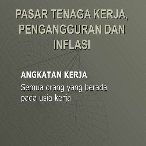 Pe Makro 11 Inflasi Pengangguran