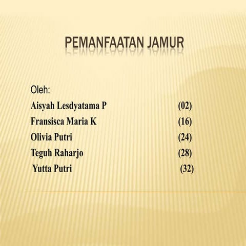 Pemanfaatan Jamur