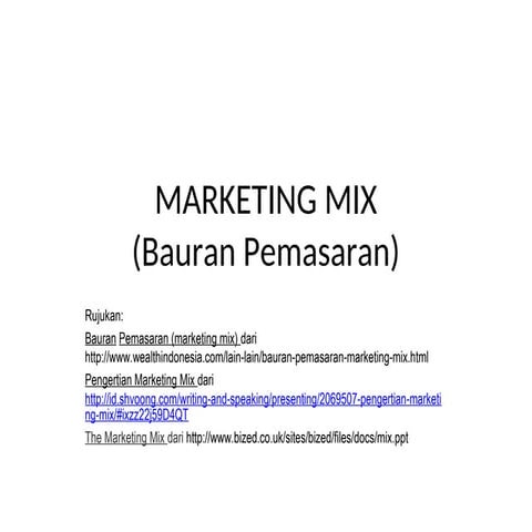 strategi dalam pemasaran 4P produk terkini | PPT