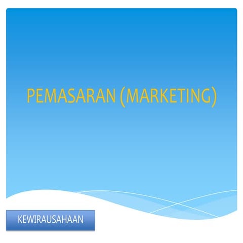 Pemasaran (marketing)