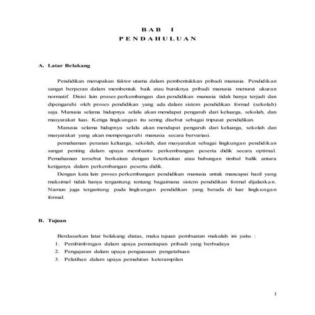 Pengertian, Fungsi dan Jenis Lingkungan Pendidikan