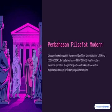 Pembahasan-Filsafat-Modernisme yang akan dibahas disini | PDF