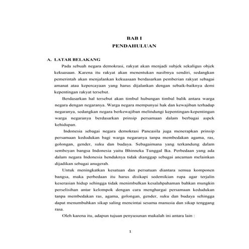 Kedudukan Warga Negara