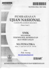 Soal Dan Pembahasan Un Bahasa Indonesia Smk
