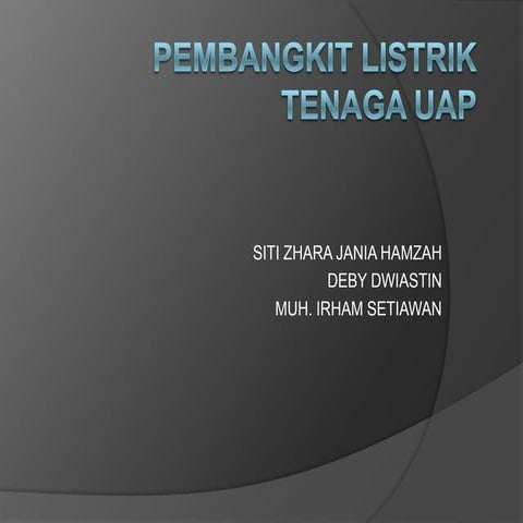 Pembangkit listrik tenaga uap