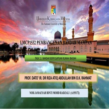 Pembangunan bandar mampan task 11