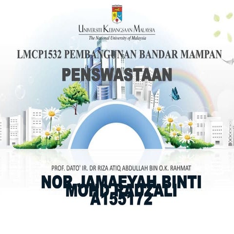 Pembangunan mampan task 3