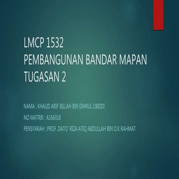 LMCP 1532 PEMBANGUNAN BANDAR MAPAN | PPTX