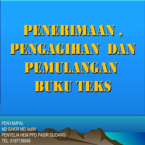 Pembekalan buku teks
