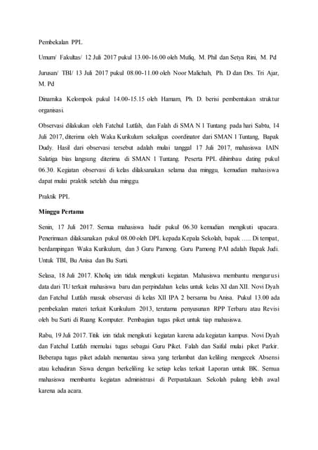 Daily Reports "PPL IAIN Salatiga" 2017