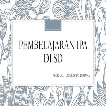 PEMBELAJARAN IPA DI SD KELOMPOK 4.pptx