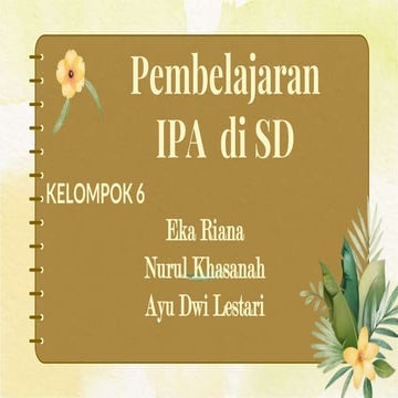 PEMBELAJARAN IPA DI SD MODUL 6.pptx