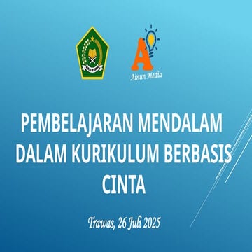 Pembelajaran Mendalam Dalam Kurikulum Berbasis Cinta Pptx