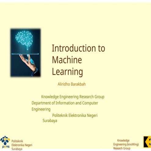 Pembelajaran Mesin Pertemaaaasuan 1 Pptx