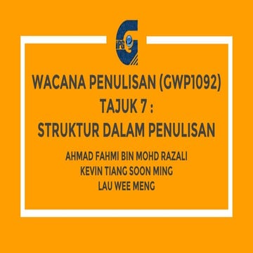 GWP1092 - Struktur dalam Penulisan