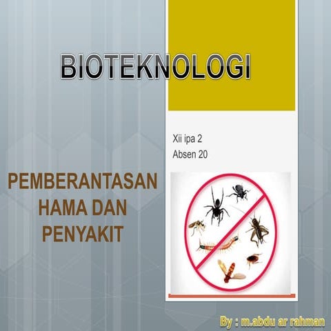 Pemberantasan hama dan penyakit(1)