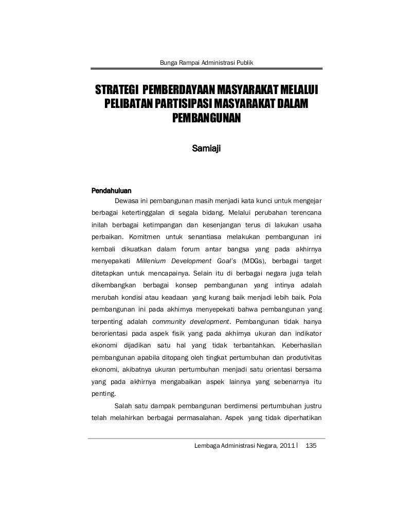 Pemberdayaan Masyarakat