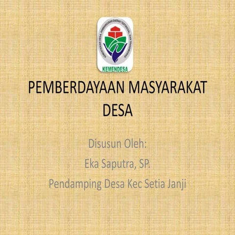 MENGENAL METODE DAN TEHNIK (RRA) & (PRA) SEBAGAI PENDEKATAN ...