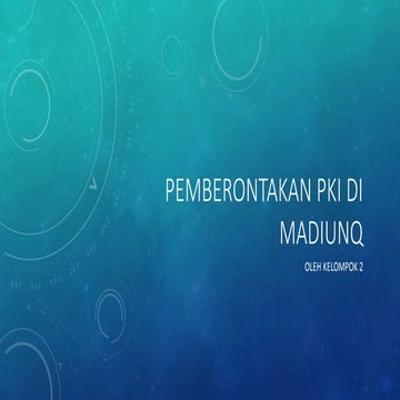 Pemberontakan PKI di Madiun