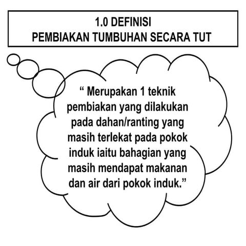 Pembiakan tumbuhan secara tut