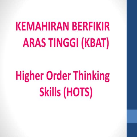 Pembinaan Item KBAT | PPTX