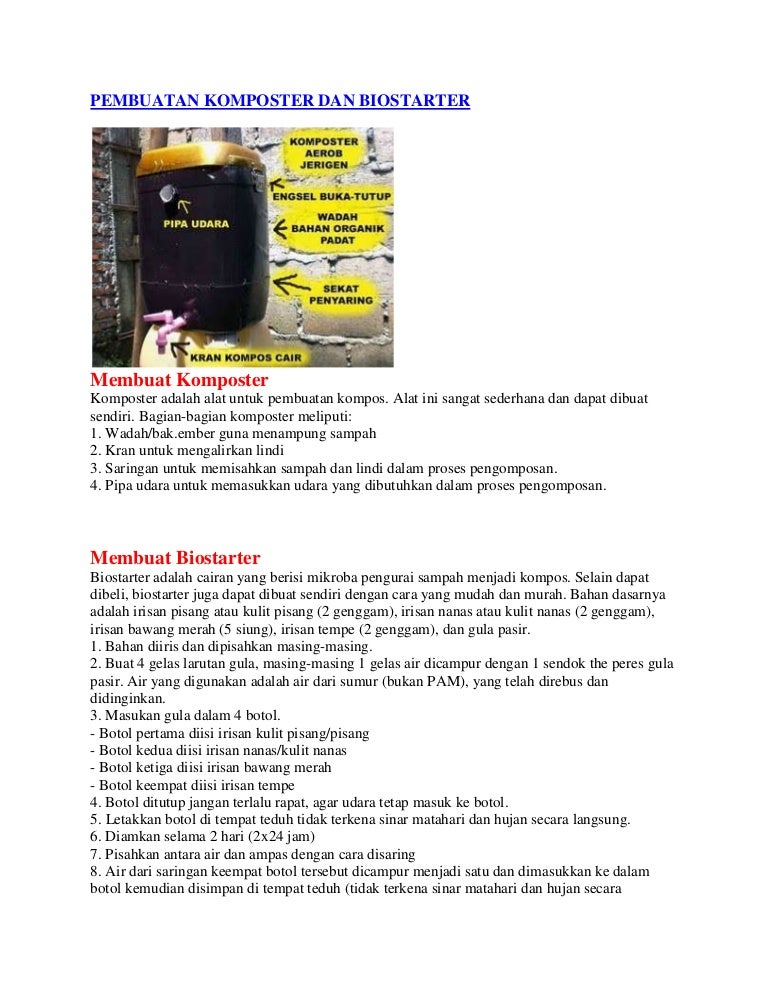 Pembuatan Komposter