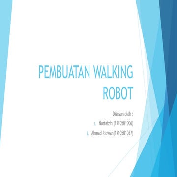 Pembuatan walking robot