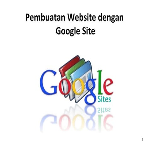 Pembuatan website dengan google site