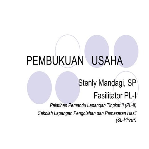 Pembukuan usaha tani