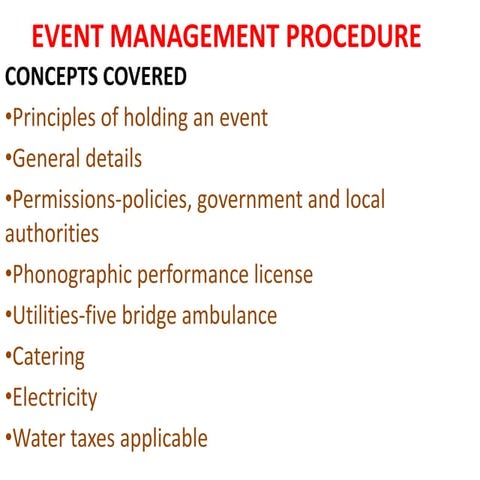 event management | PPTX