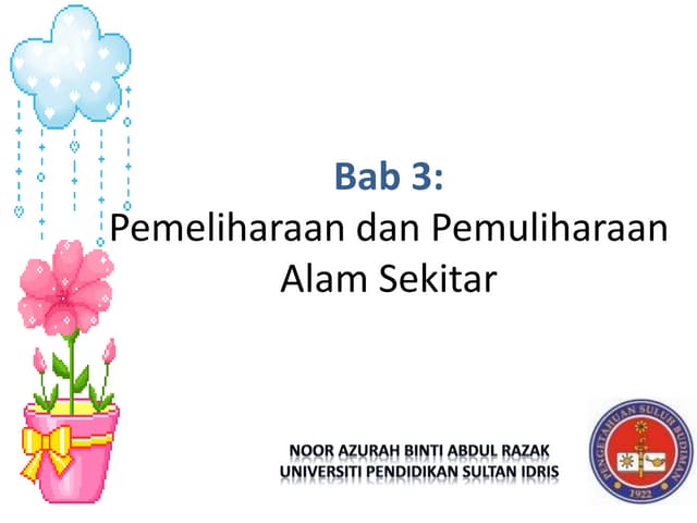 Pemeliharaan dan pemuliharaan alam sekitar