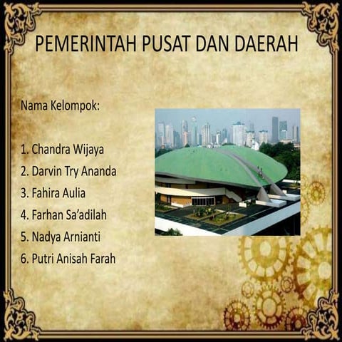 Pemerintah Pusat dan Daerah