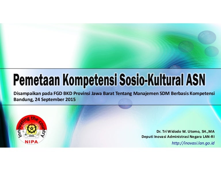 Pemetaan Kompetensi Sosio Kultural Asn
