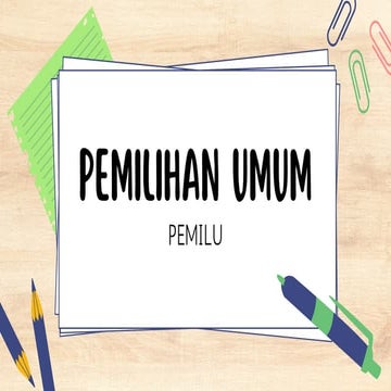 PEMILIHAN UMUM modul projek penguatan profil pelajar pancasila
