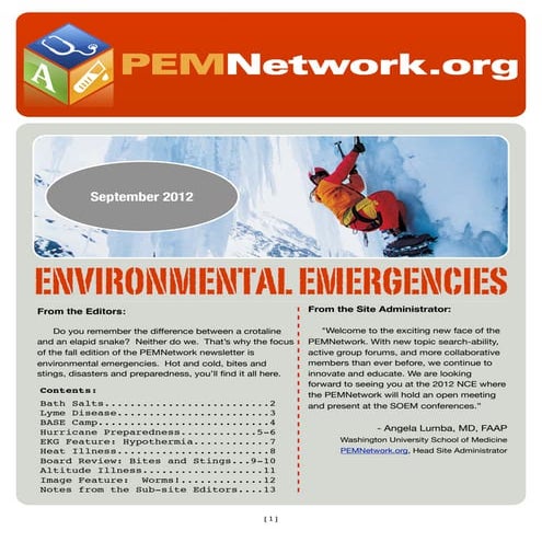PEM Network Sep '12 Newsletter