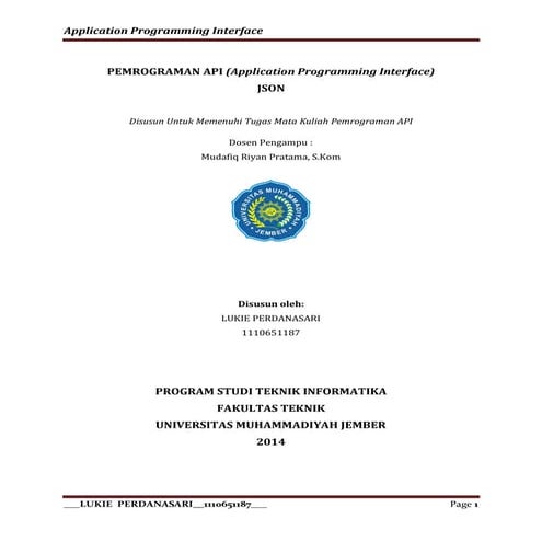 Pemrograman api json lukie perdanasari_1110651187