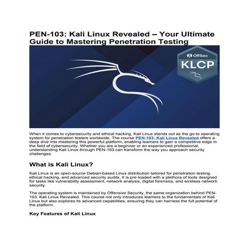 PEN-103_ Kali Linux Revealed – Your Ultimate Guide to Mastering ...
