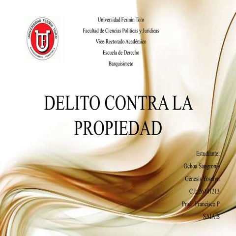 Delito contra la propiedad