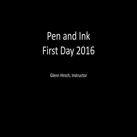 Pen, Brush and Ink - The Line and the Flow