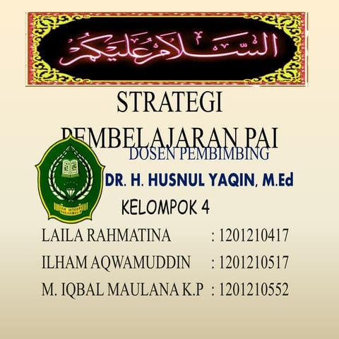 Penataan lingkungan belajar