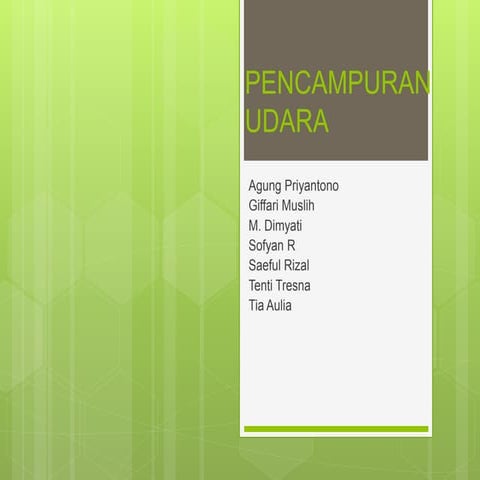 Pencampuran udara
