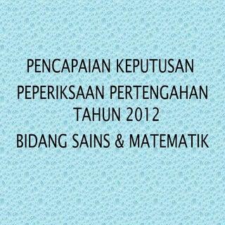 Pencapaian Bidang Sains & Matematik