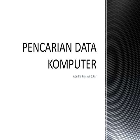 Pencarian data komputer