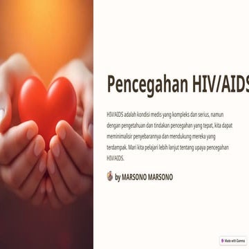 Pencegahan HIV AIDS. Edukasi untuk siswa