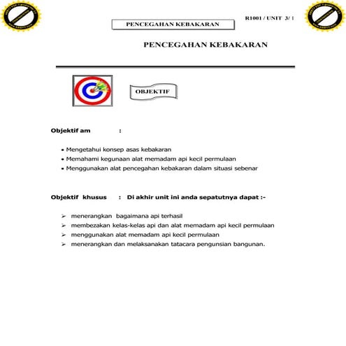 PENCEGAHAN KEBAKARAN