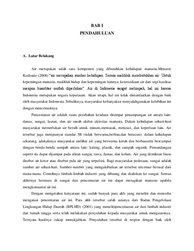 Pencemaran Air Pencemaran Air