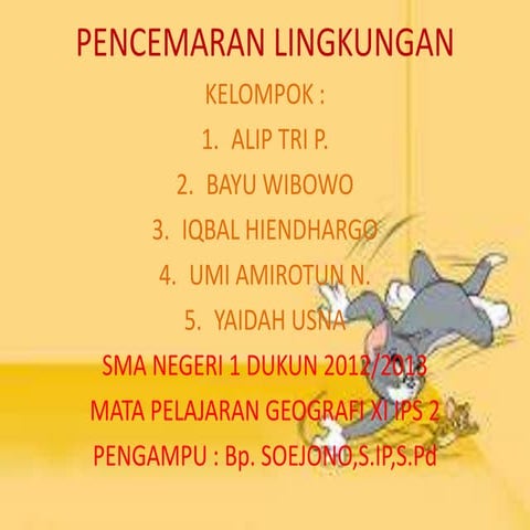 Pencemaran lingkungan