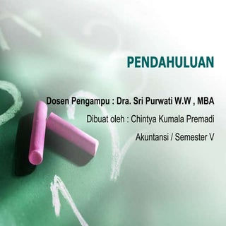 Pendahuluan Mata Kuliah Akuntansi K...