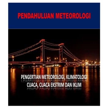 PENDAHULUAN METEOROLOGI DASAR KULIAH UMUM | PPTX