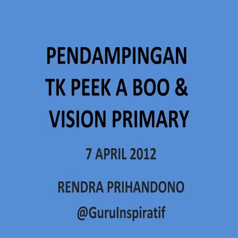 Pendampingan tk peek a boo 2